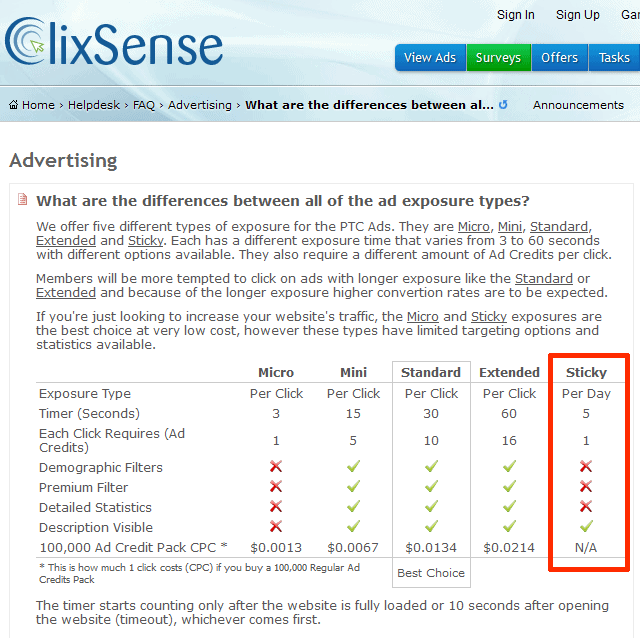 clixsense werbeanzeigen