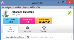 wow app netzwerk aufbauen