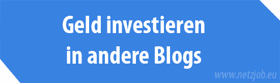 Würdest Du Geld in einen fremden Blog investieren?