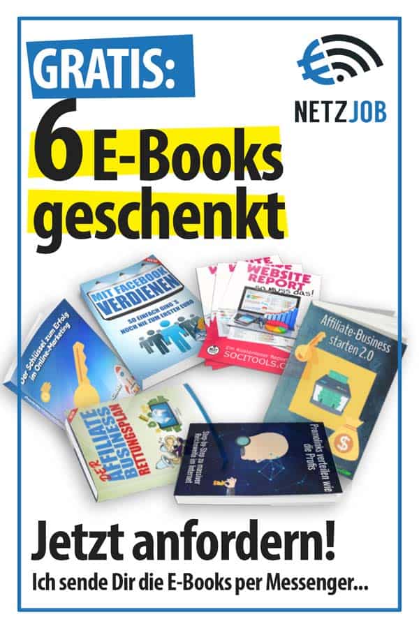 Ich schenke Dir 6 Online-Marketing eBooks