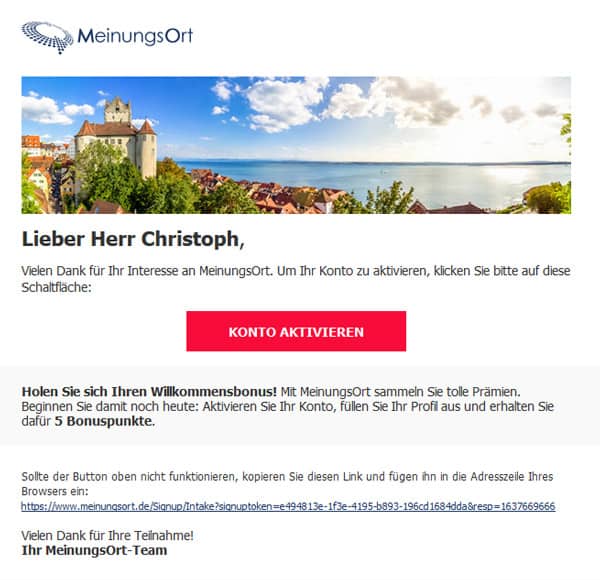 Meinungsort Bonus