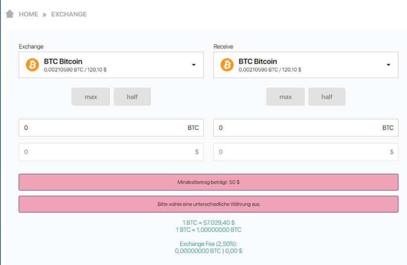 privafund coinswap exchange