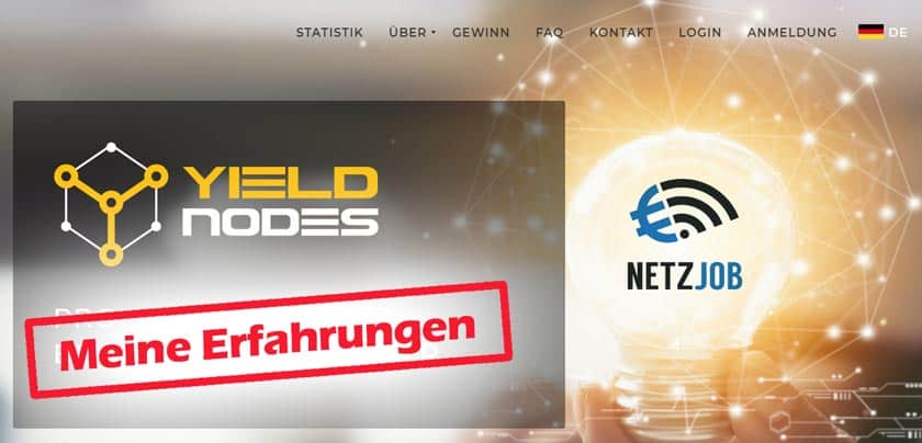 Screenshot zum Bericht über meine Yieldnodes Erfahrungen