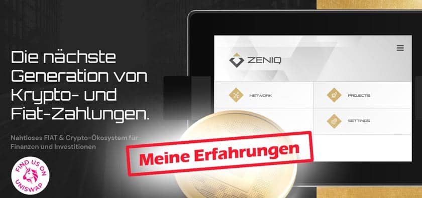 Screenshot meine ehrlichen ZENIQ Erfahrungen