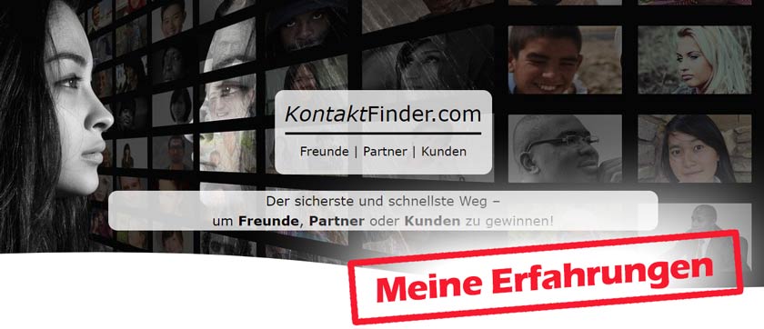 Screenshot zum KontaktFinder.com Erfahrungsbericht