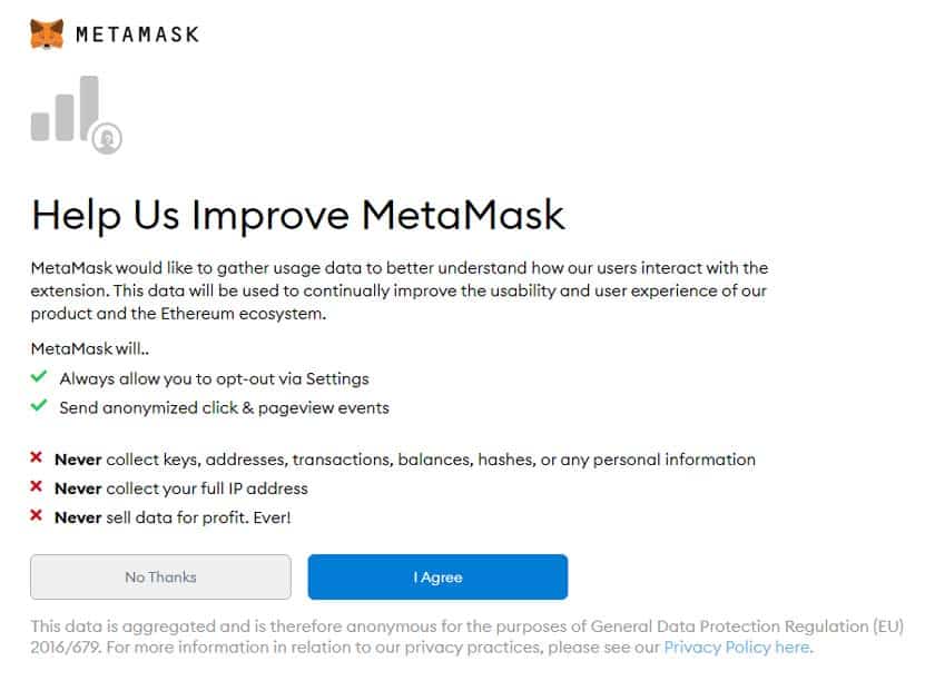 Screenshot MetaMask verbessern