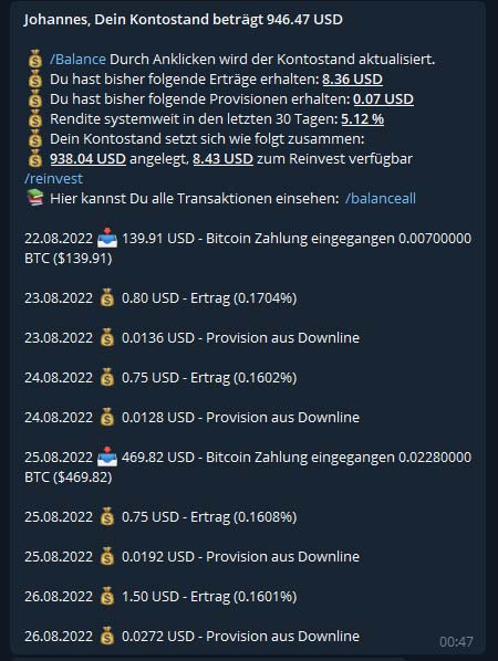 Screenshot Profit Wallet Bot Balance