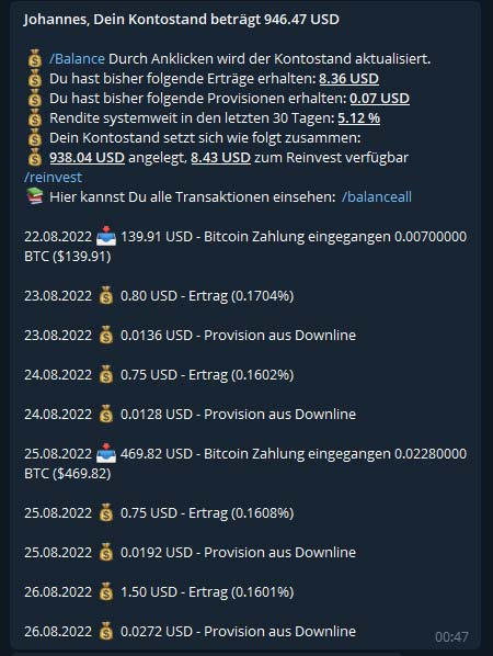 Screenshot Profit Wallet Bot Balance