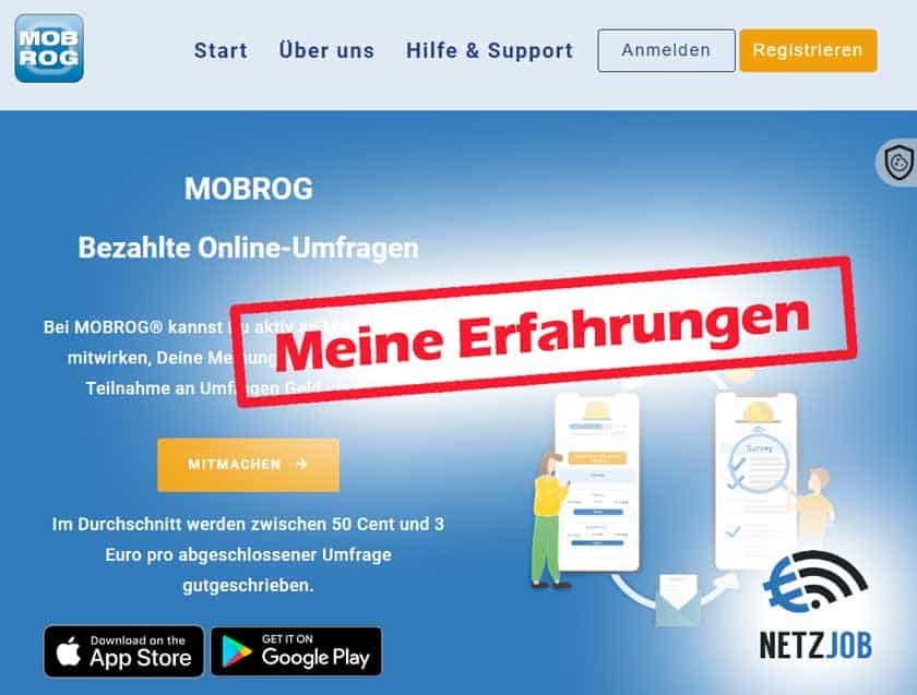 Grafik zu meinen MOBROG Erfahrungen