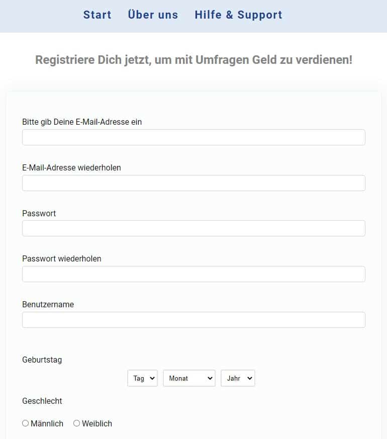 MOBROG Registrierung Screenshot