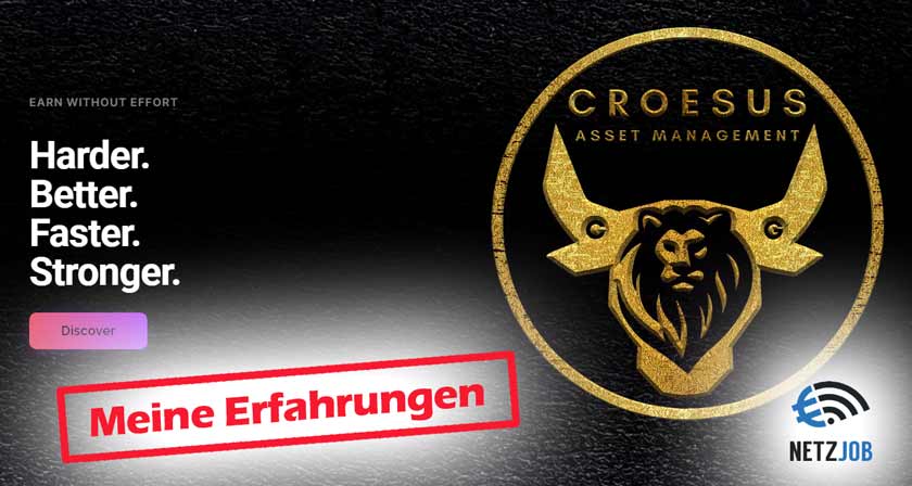 Screenshot Croesus Asset Management Erfahrungen